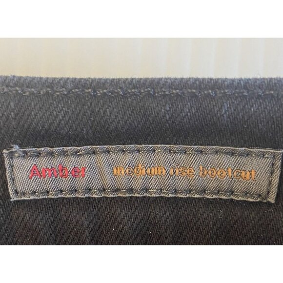 Citizens of Humanity Amber Medium Rise Bootcut Jeans in Black Size 30 Cowgirl - Picture 8 of 11